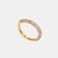 18K Gold-Plated Zircon Pave Band Ring
