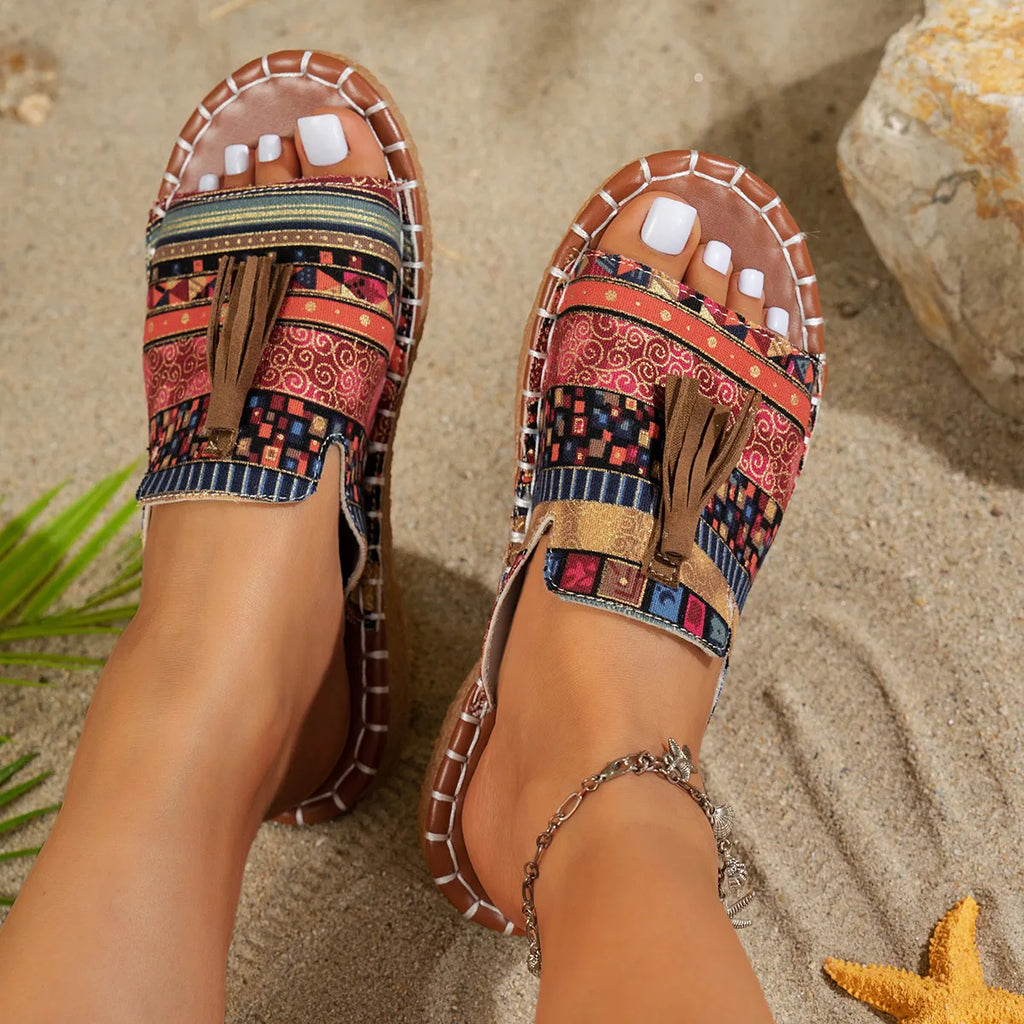 Tassel Open Toe Sandals