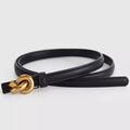 Knot Buckle Skinny Belt