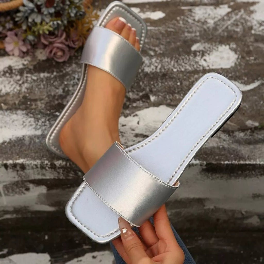 Open Toe Flats Sandals
