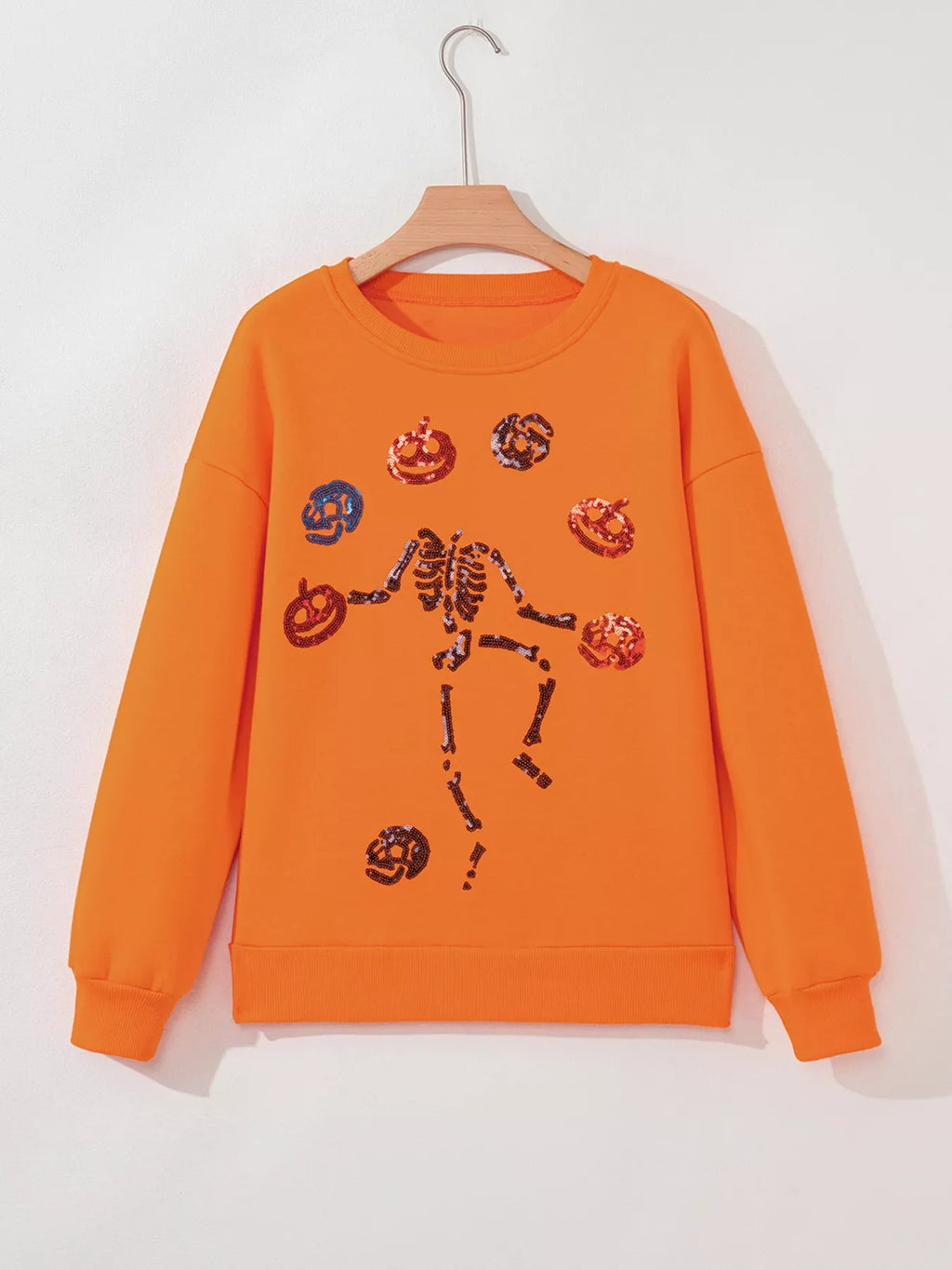 Dancing Critters Sequin Halloween Crewneck Sweatshirt