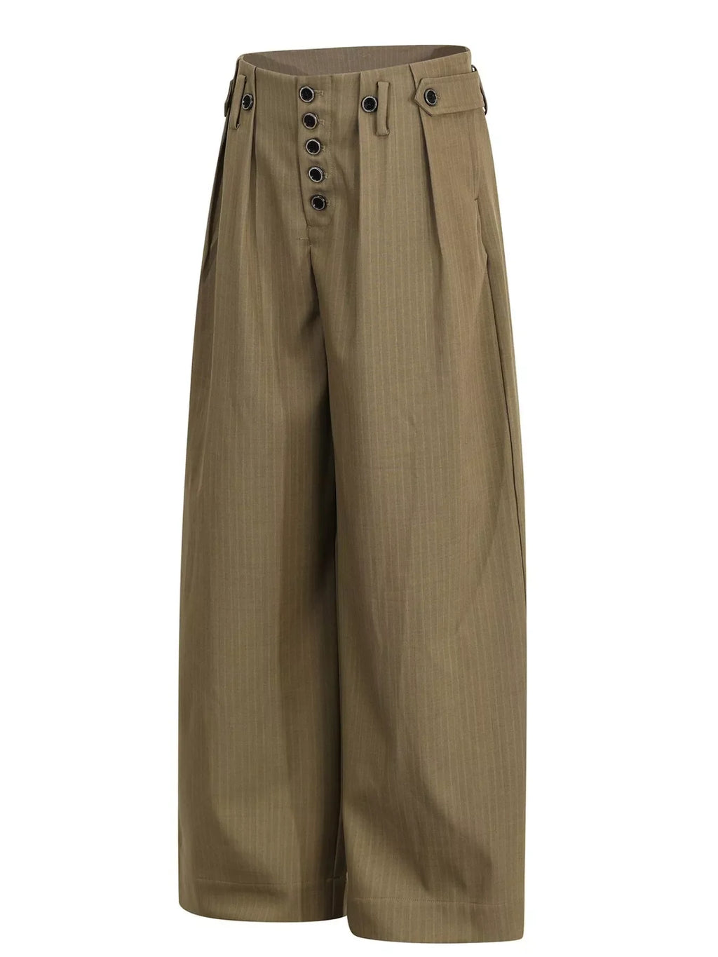 Men's Striped Wide-Leg Pants