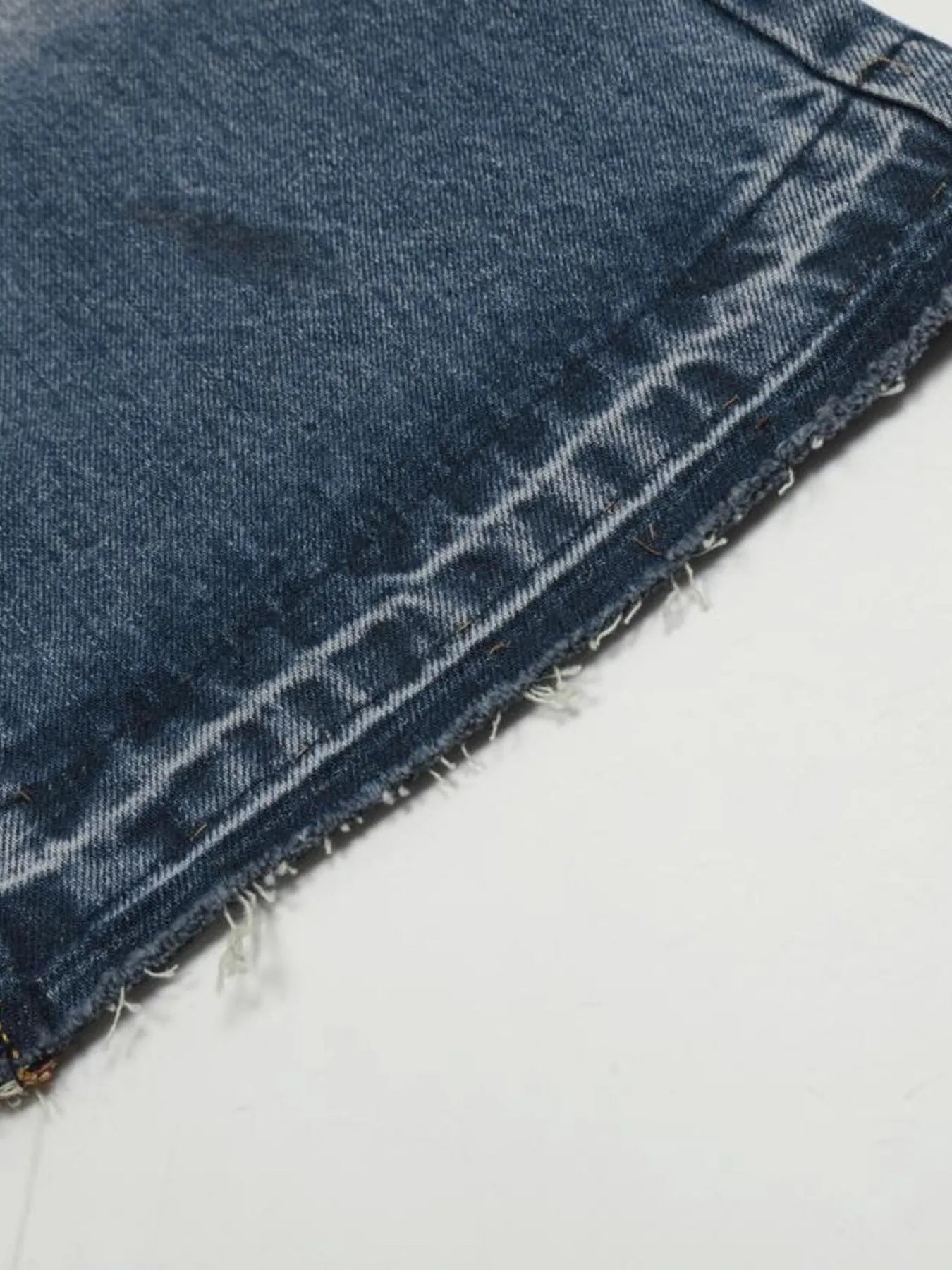 Men's Vintage Washed Gradient Distressed Flare Jeans