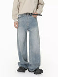 Men's Loose Fit Washed Jeans