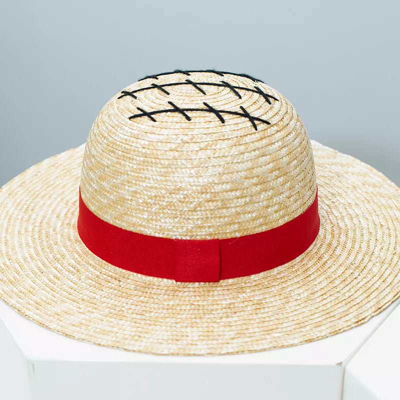 Classic Straw Sun Hat with Ribbon