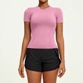 Women's Short Tight Thin Yoga Outfit Two-piece Set