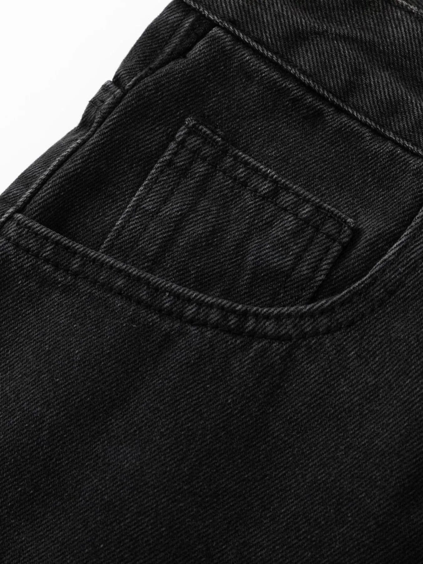 Men's Washed Denim Bermuda Shorts