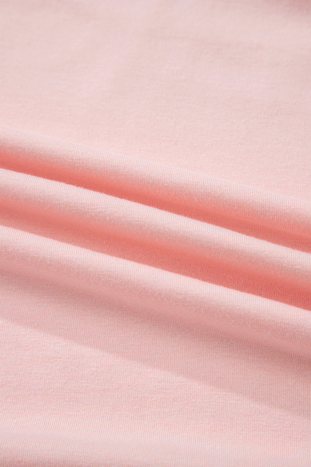 Gossamer Pink Plus Size Solid Color Asymmetric Neck Short Sleeve Blouse