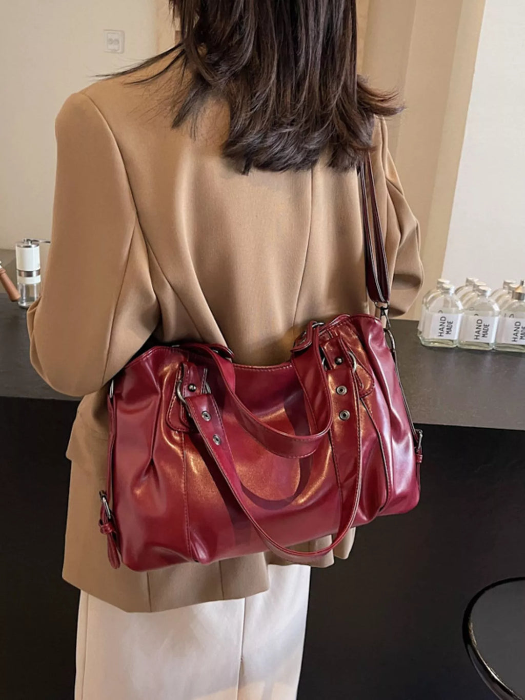Vintage Style Leather Handbag