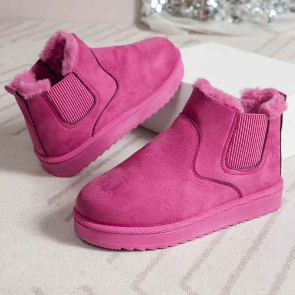 Round Toe Platform Boots