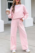 Striped Long Sleeve Top and Pants Set