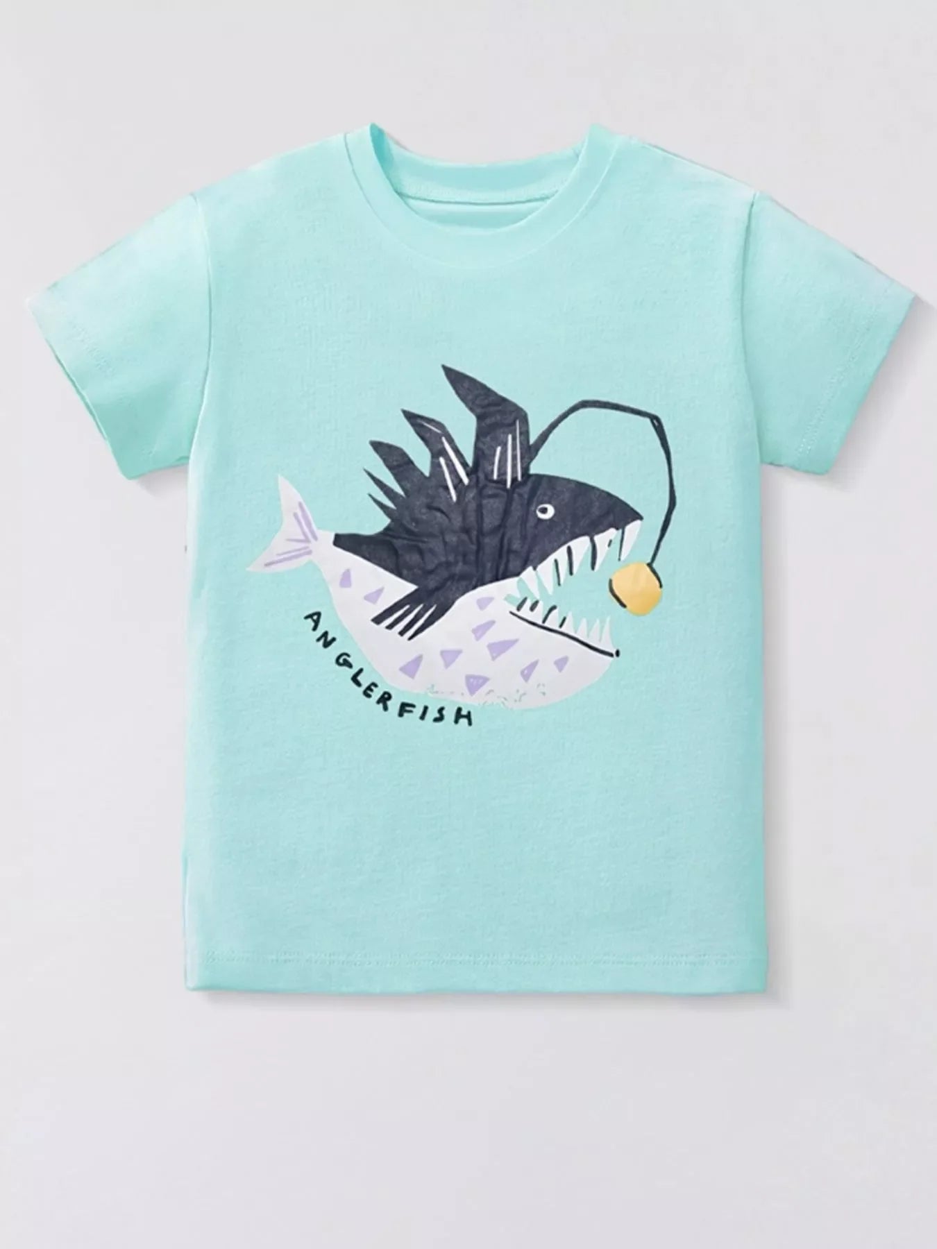 Children's Anglerfish Graphic Short Sleeve T-Shirt
