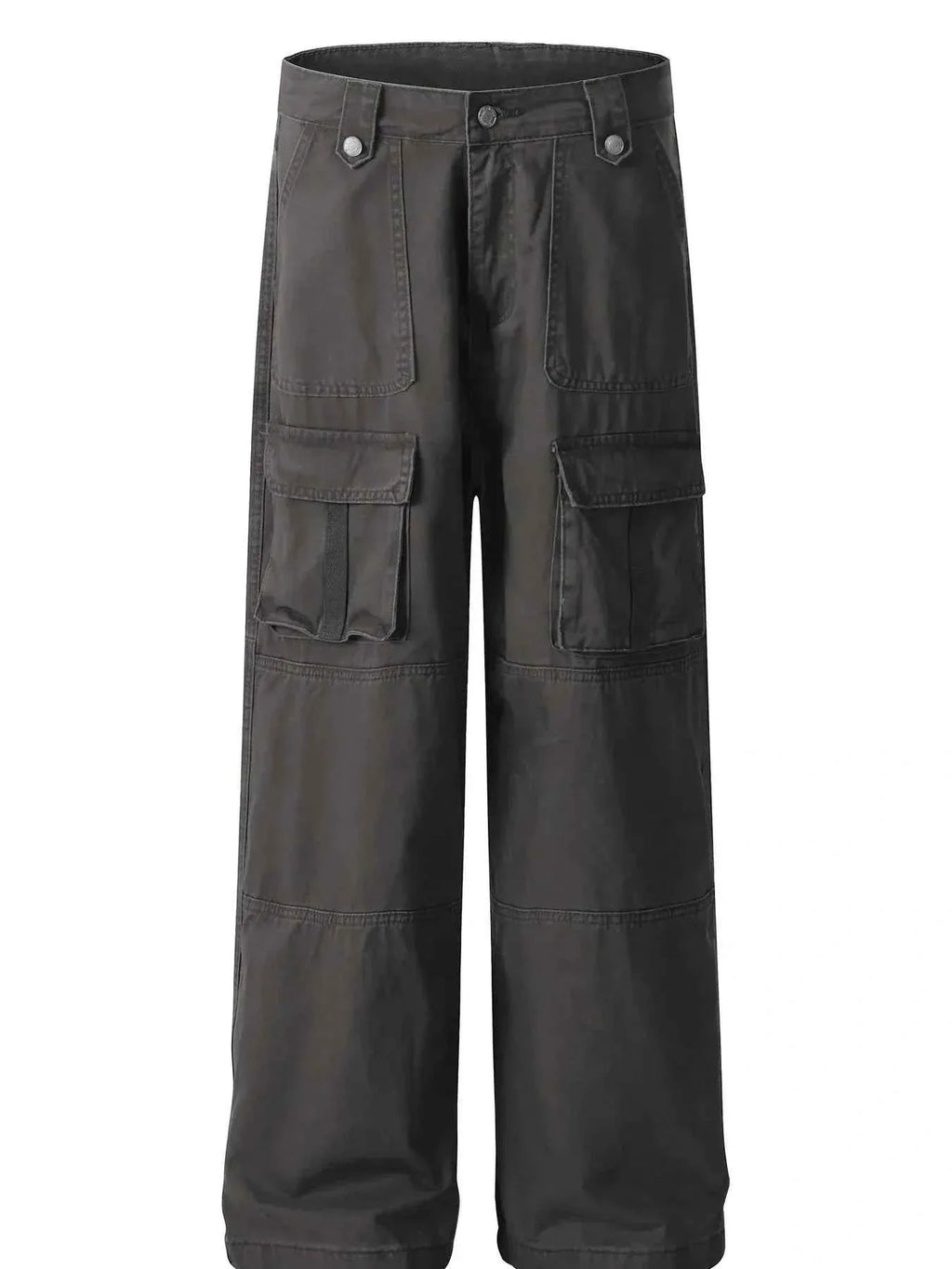 Men's Wide Leg Cargo Pants with Multiple Pockets