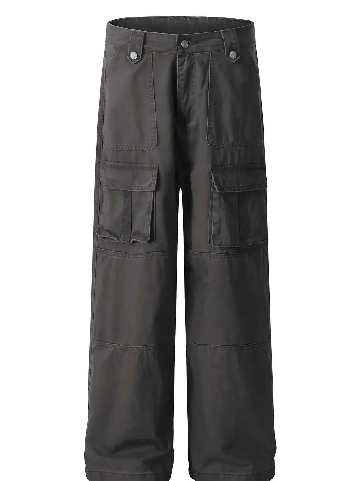 Men's Wide Leg Cargo Pants with Multiple Pockets