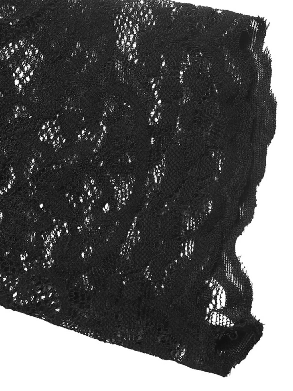 Lace Sleeve Square Neck Top