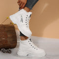 Premium Lace-Up Combat Boots with Fleece Line