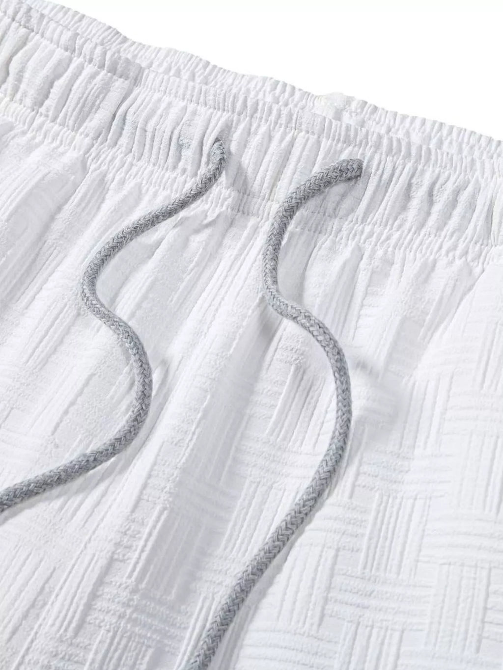 Men's Textured Drawstring Shorts