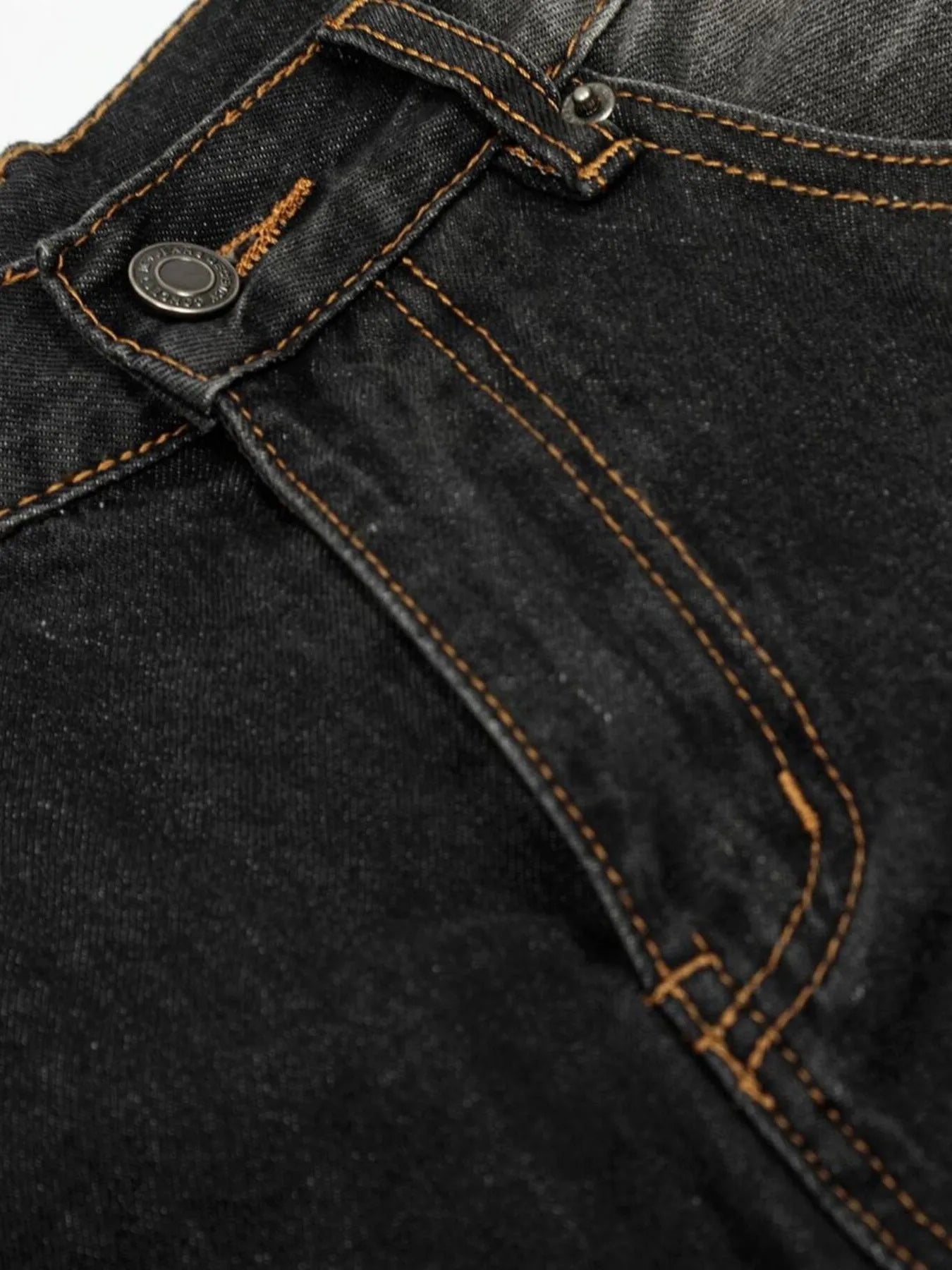 Men's Washed Balloon Wide Leg Jeans