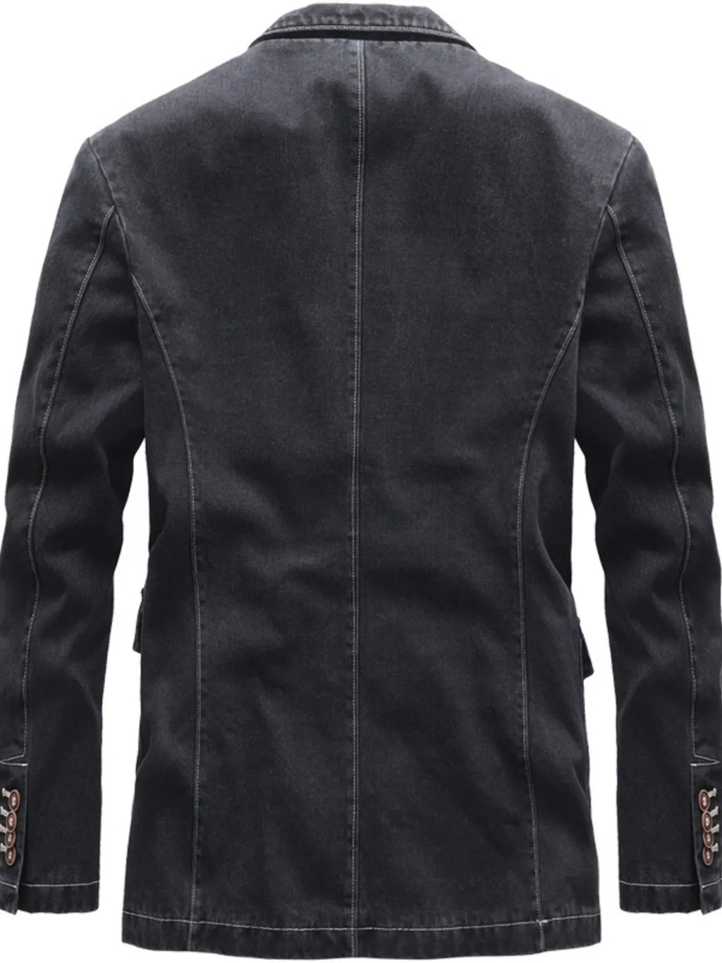 Men's Full Size Lapel Collar Long Sleeve Blazer Plus Size