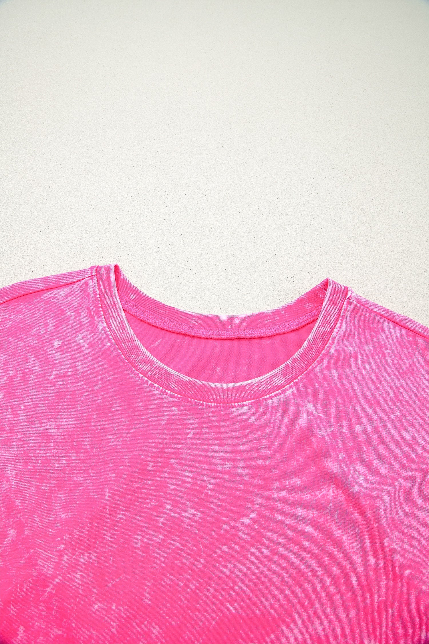 Rose Red Mineral Wash Cotton Short Set