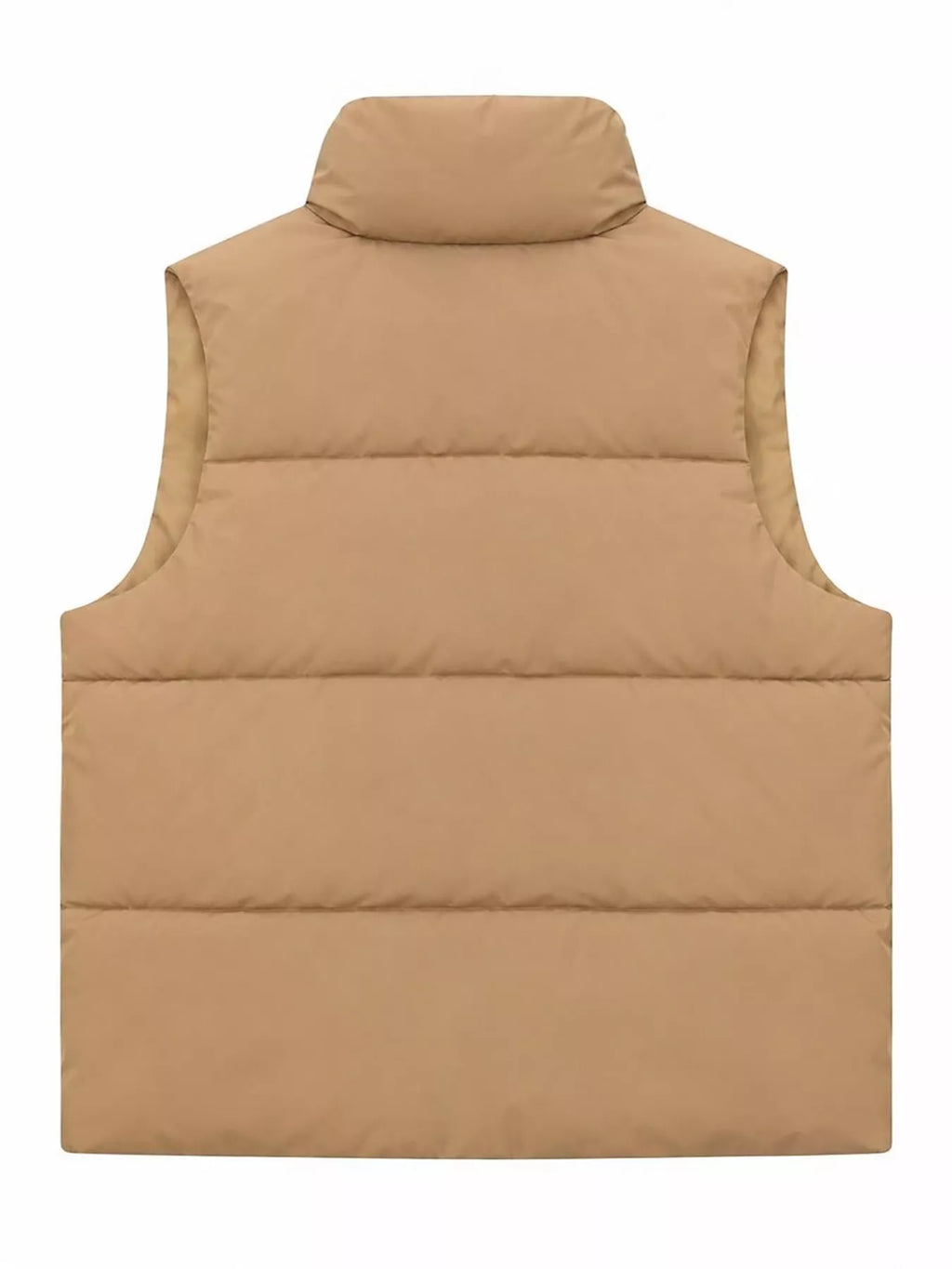 Stand-Up Collar Puffer Vest Coat