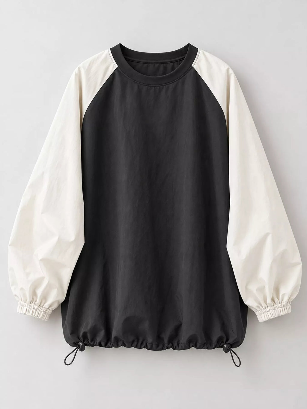 Color-Block Raglan Sleeve Sweatshirt
