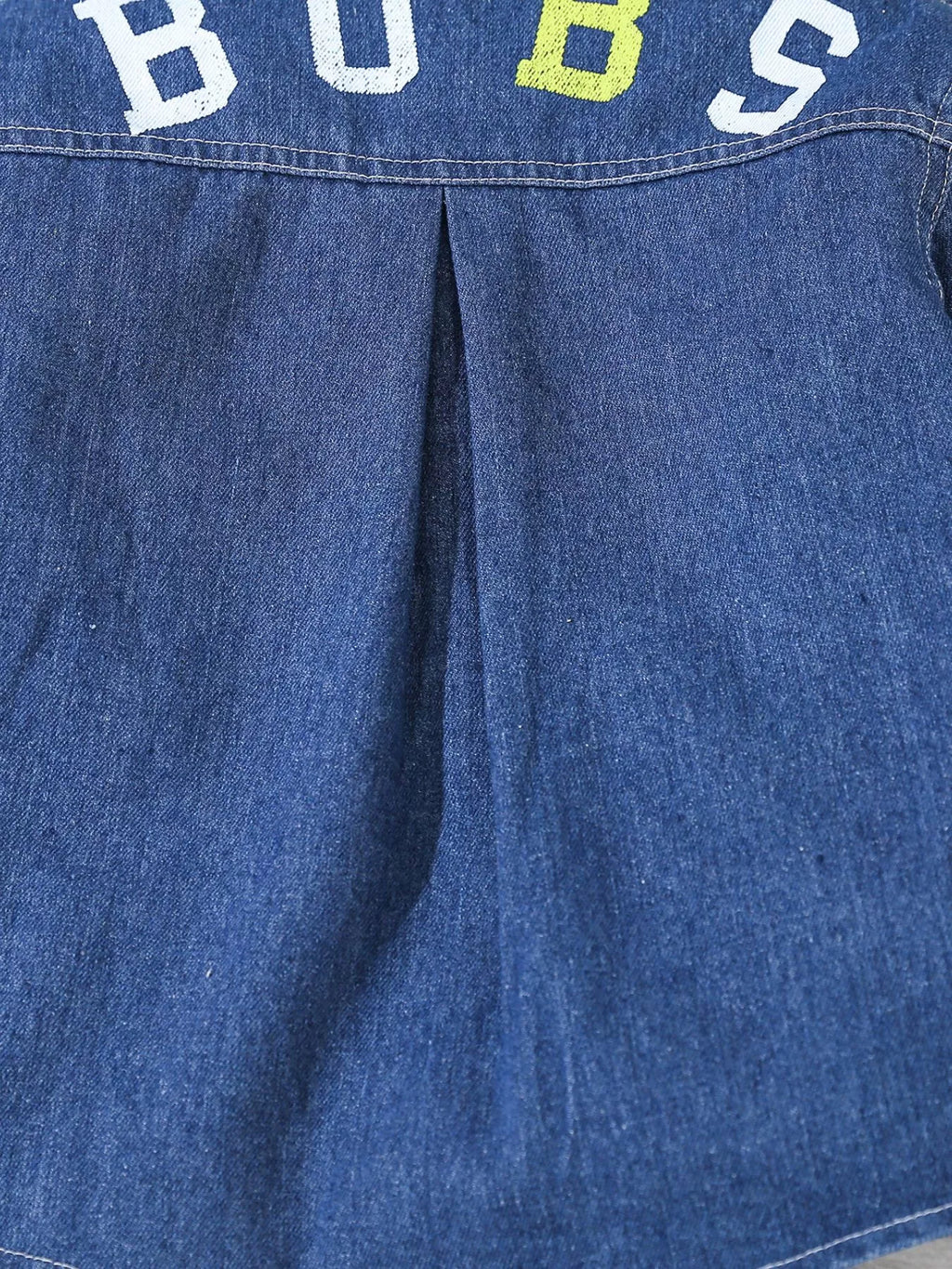 Children's Denim Shirt and Drawstring Joggers Set