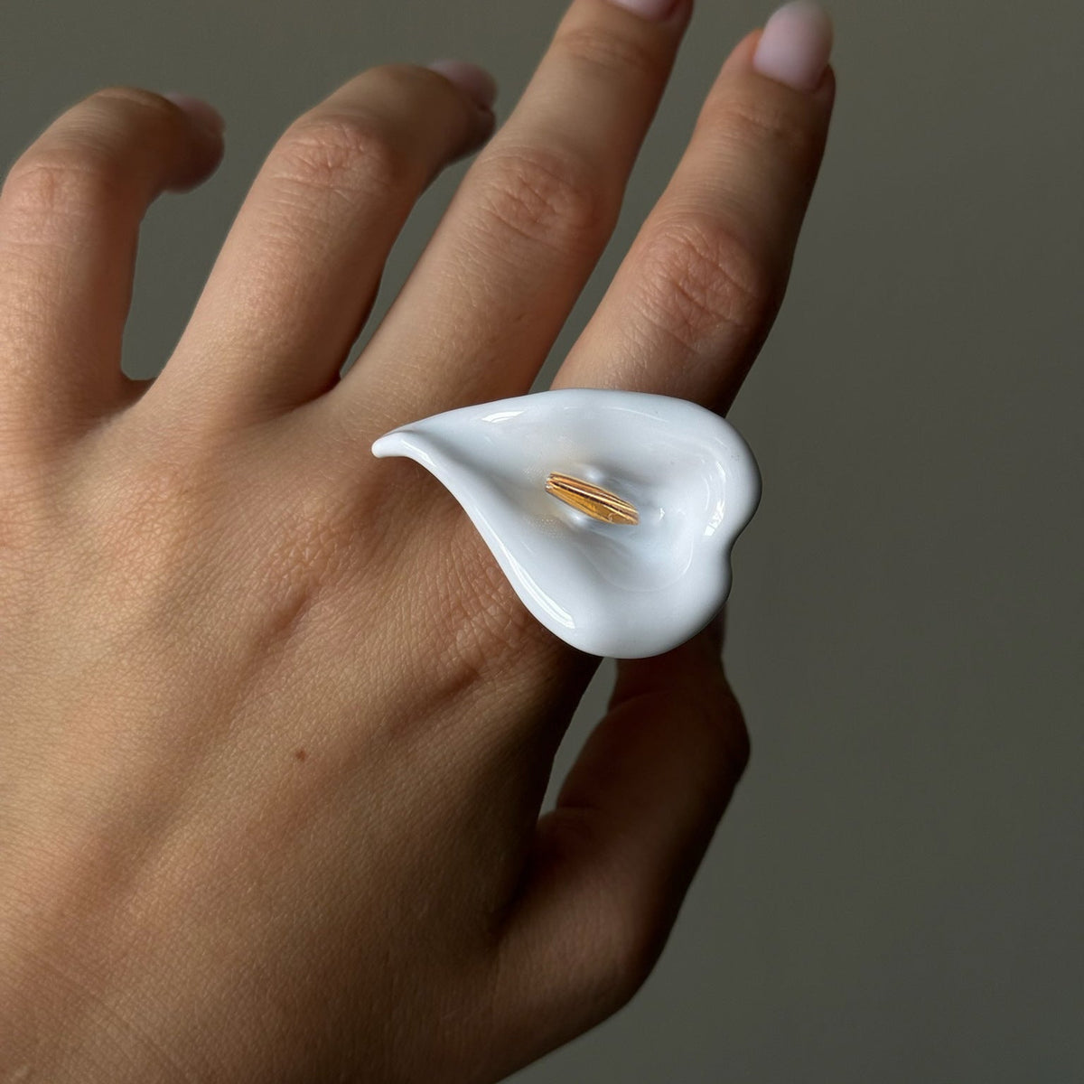 Calla Lily Statement Ring