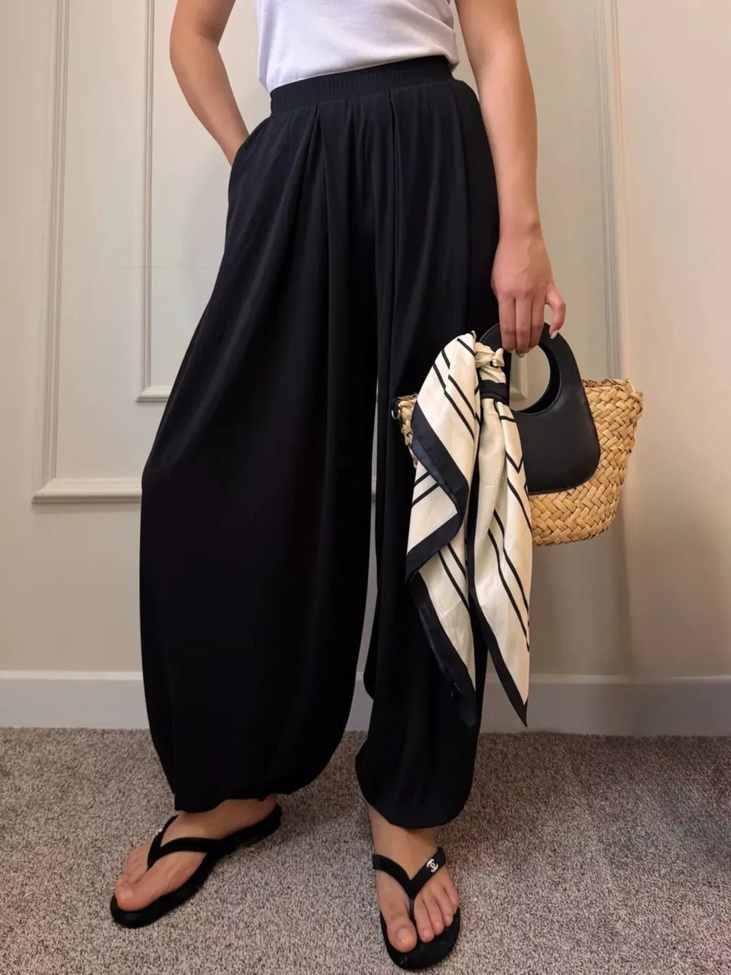 High-Waisted Wide-Leg Pants