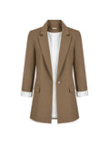 Women's Tailored Crepe Blazer | Long Sleeve Everyday Jacket