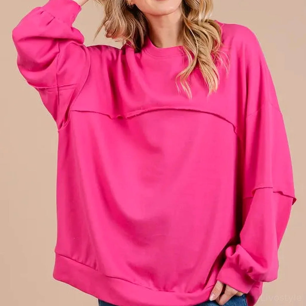 Unisex Exposed Seam Sweatshirt