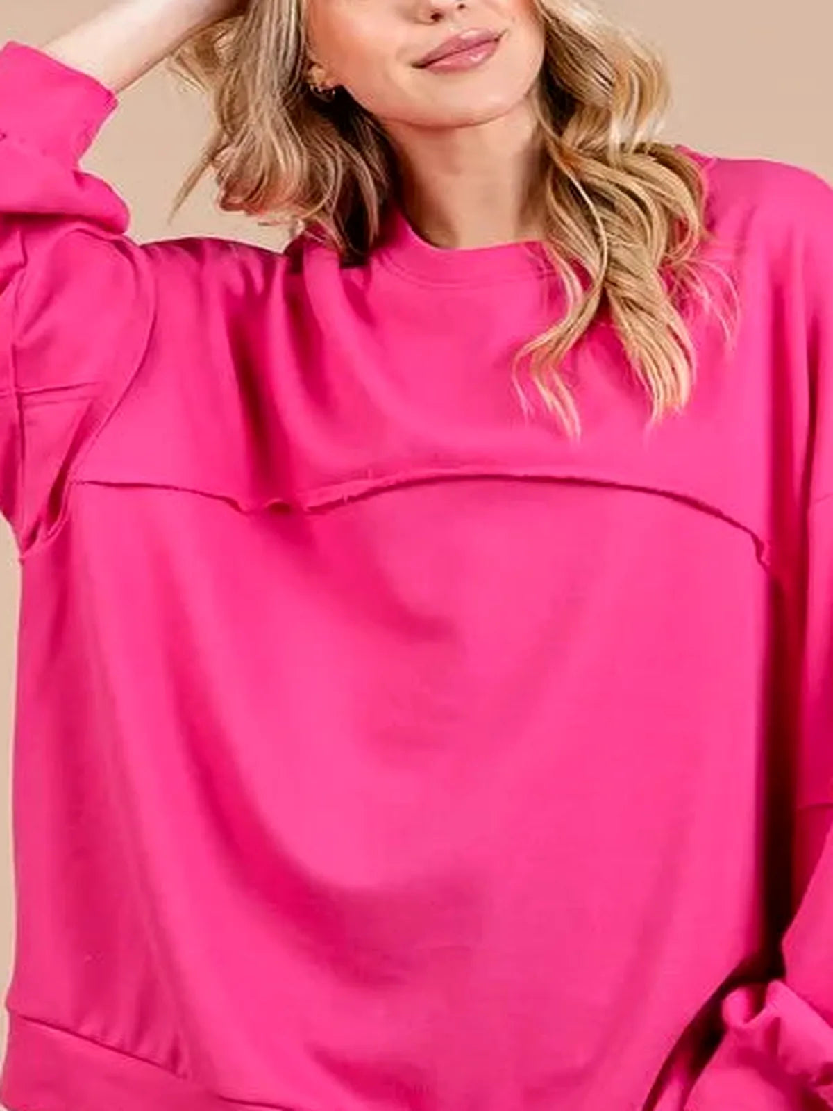 Unisex Exposed Seam Sweatshirt
