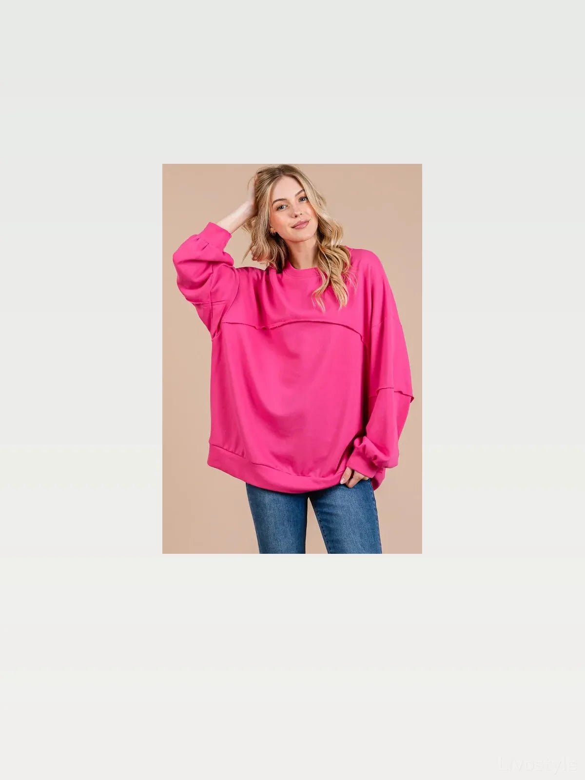 Unisex Exposed Seam Sweatshirt