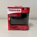 Toshiba Canvio Connect II 3TB Portable External Hard Drive USB 3.0 Black HDTC830XK3C1