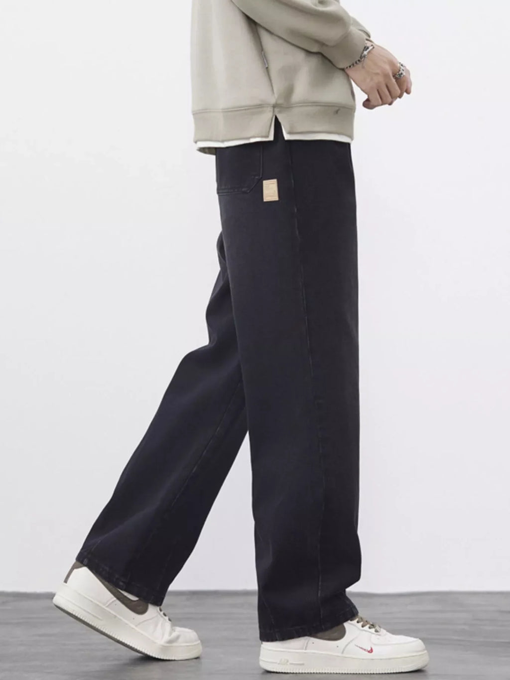 Men's Plus Size Wide Leg Jeans