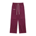 Men's Drawstring Pants with Pockets and Side Stripe