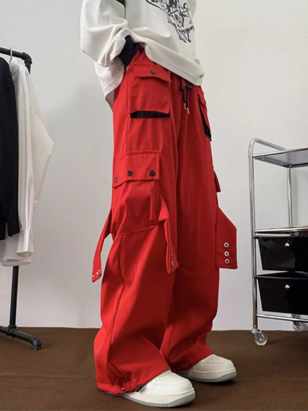 Men's Plus Size Multi-Pocket Relaxed Fit Cargo Pants