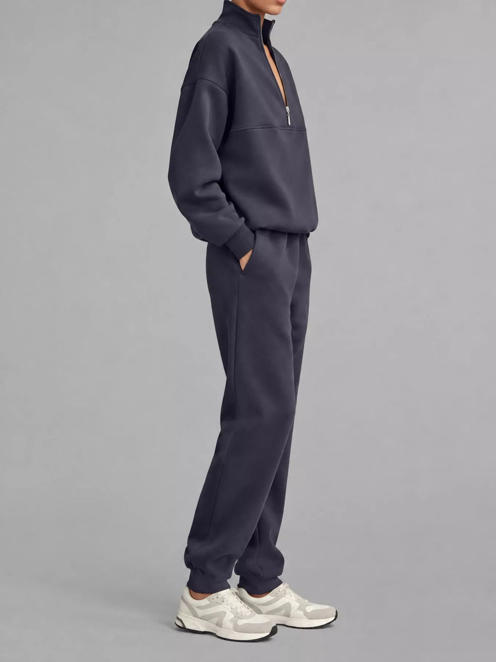 Half-Zip Sweatshirt and Joggers Set