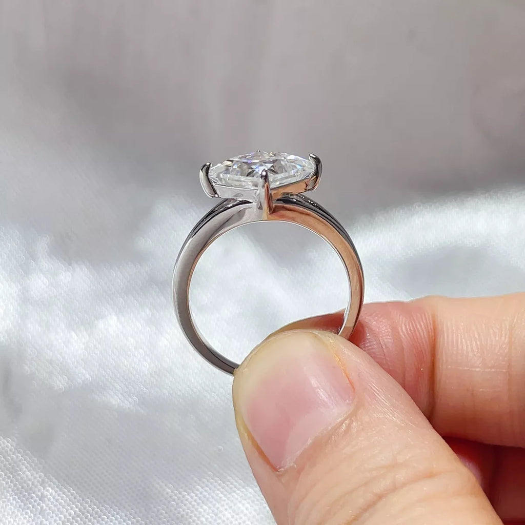 3 Carat 925 Sterling Silver Moissanite Ring