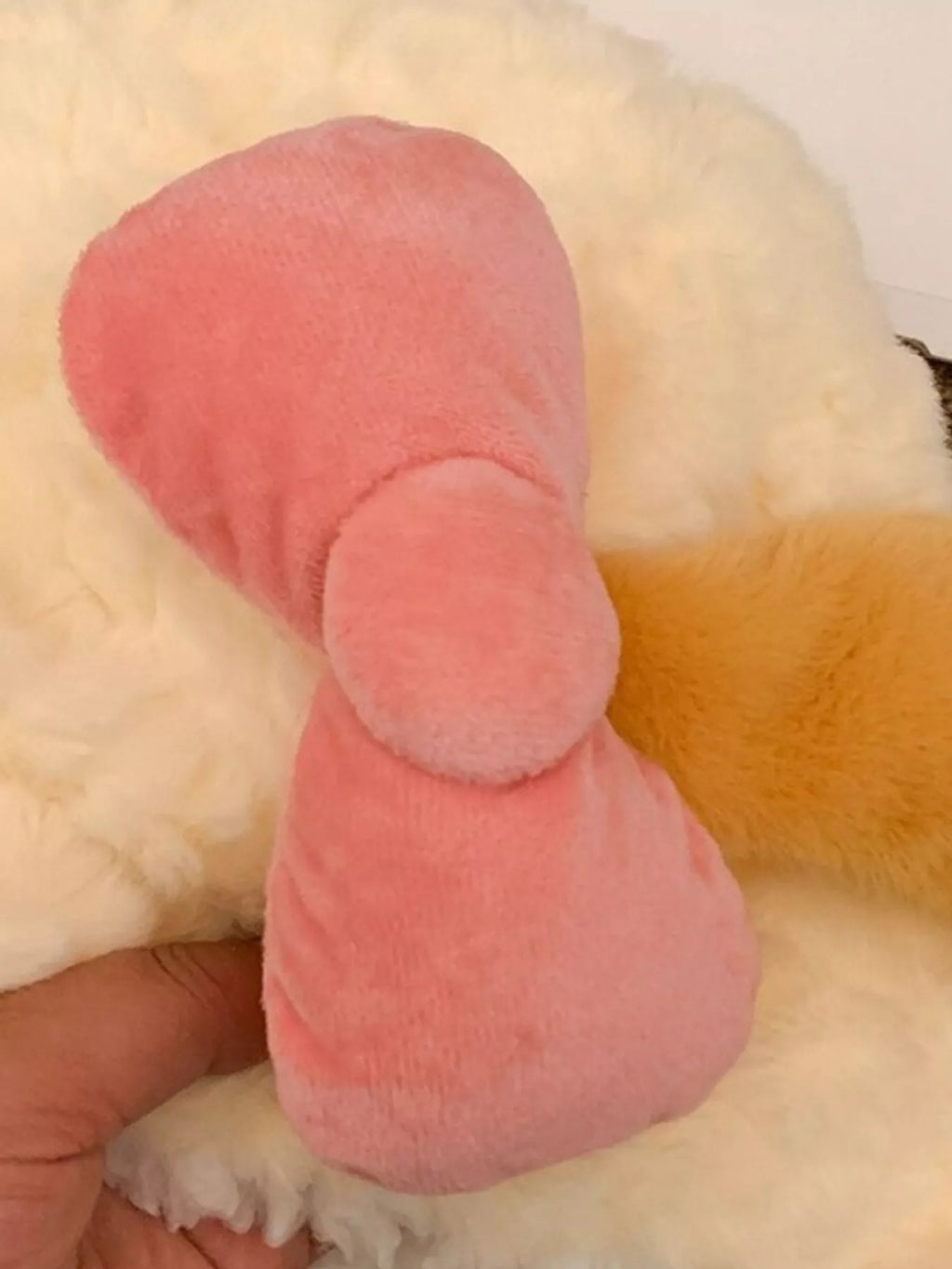 Cute Plush Animal Ear Hat with Bow