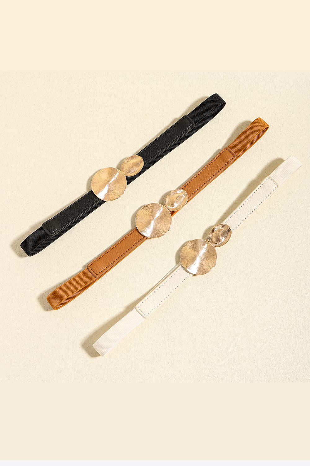 Ivory Accessory PU Leather Belt