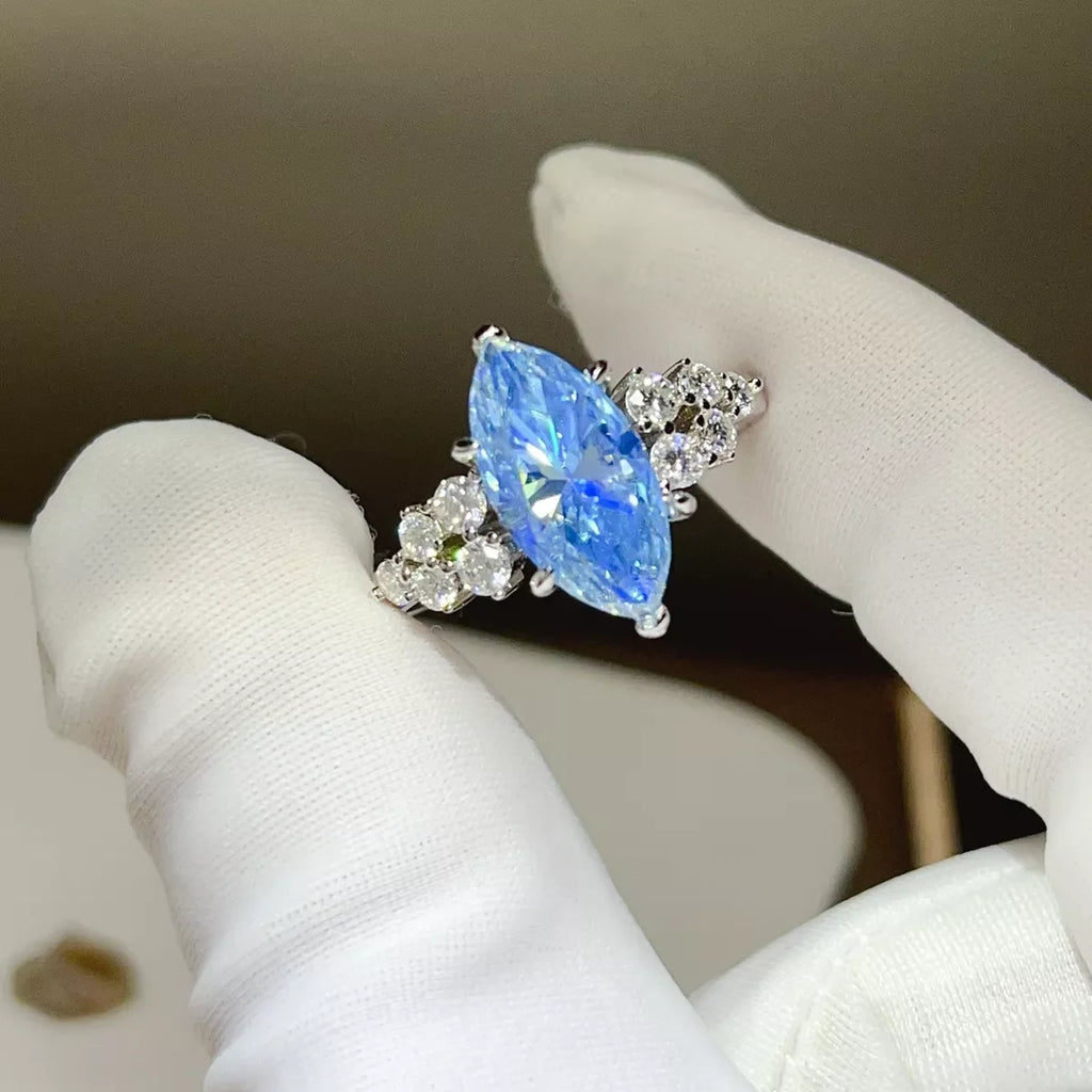 3 Carat 925 Sterling Silver Moissanite Ring