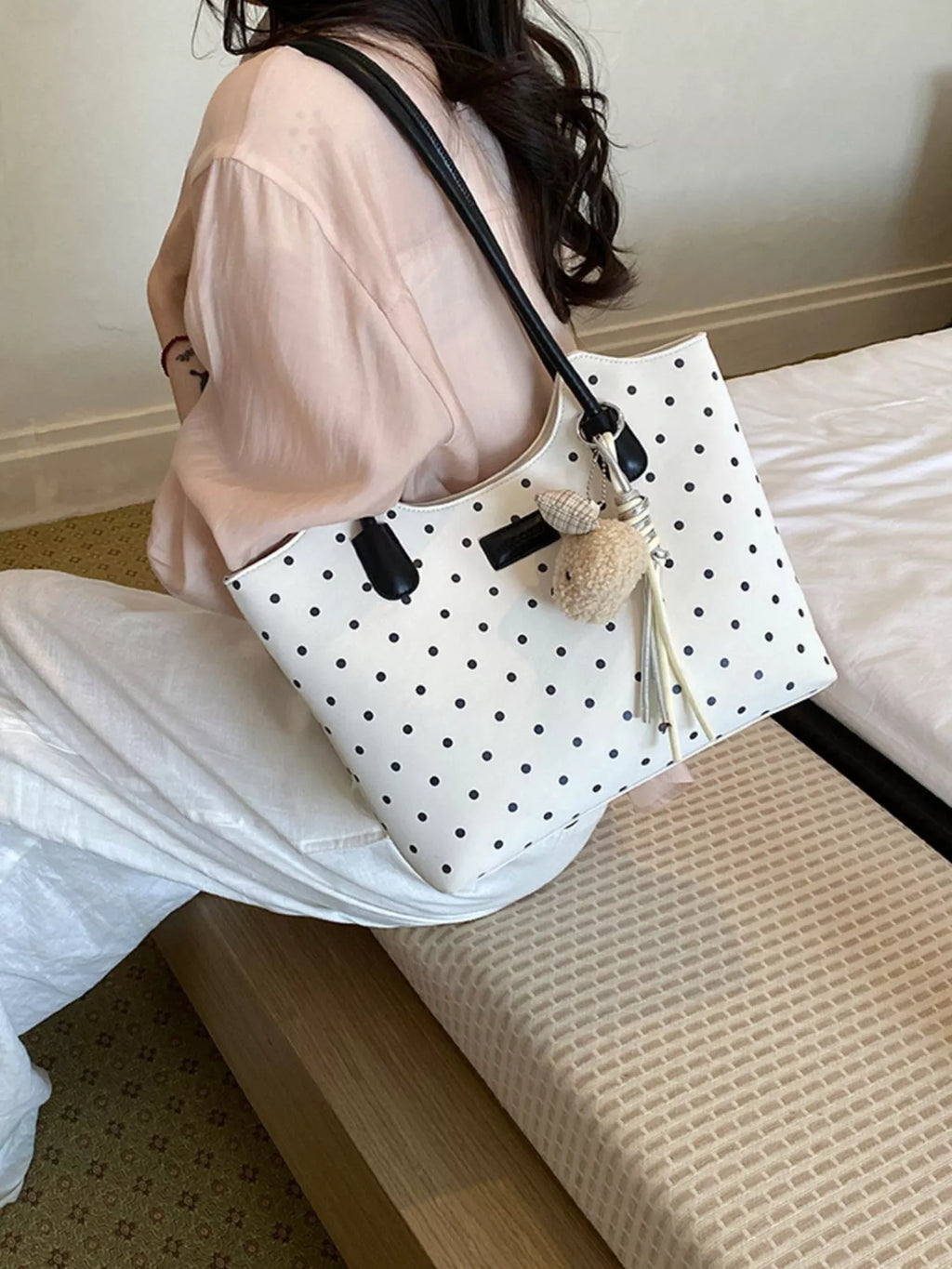 Polka Dot Shoulder Bag