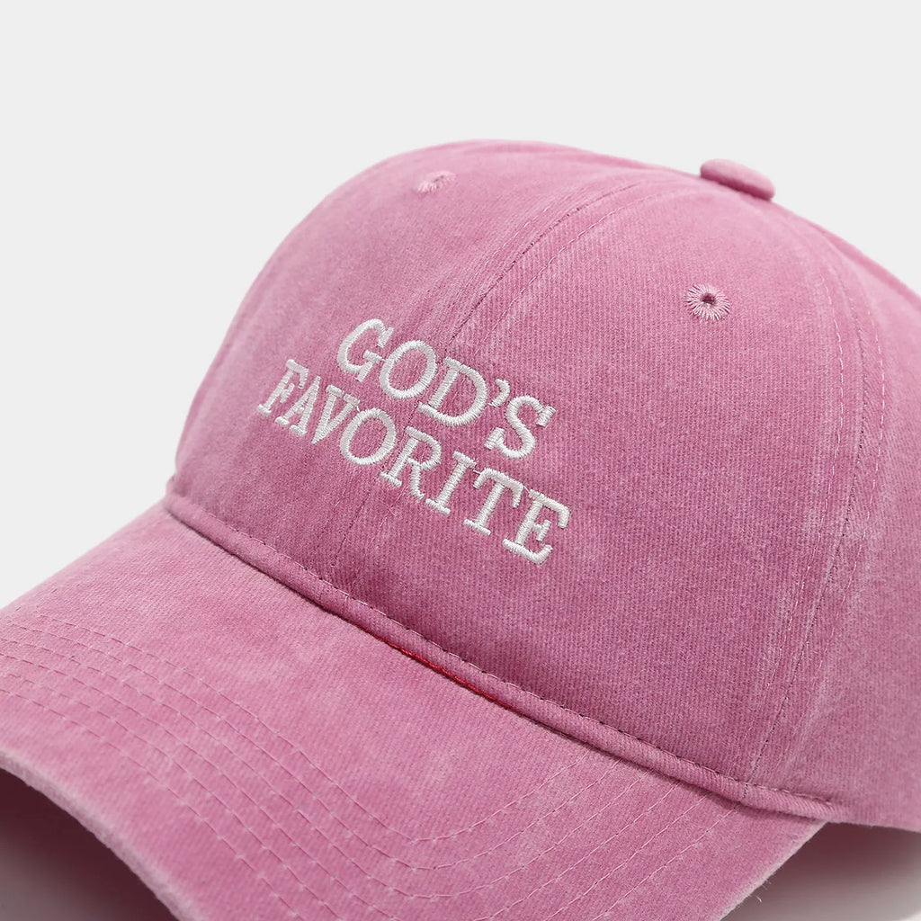 Embroidered Washed Baseball Cap