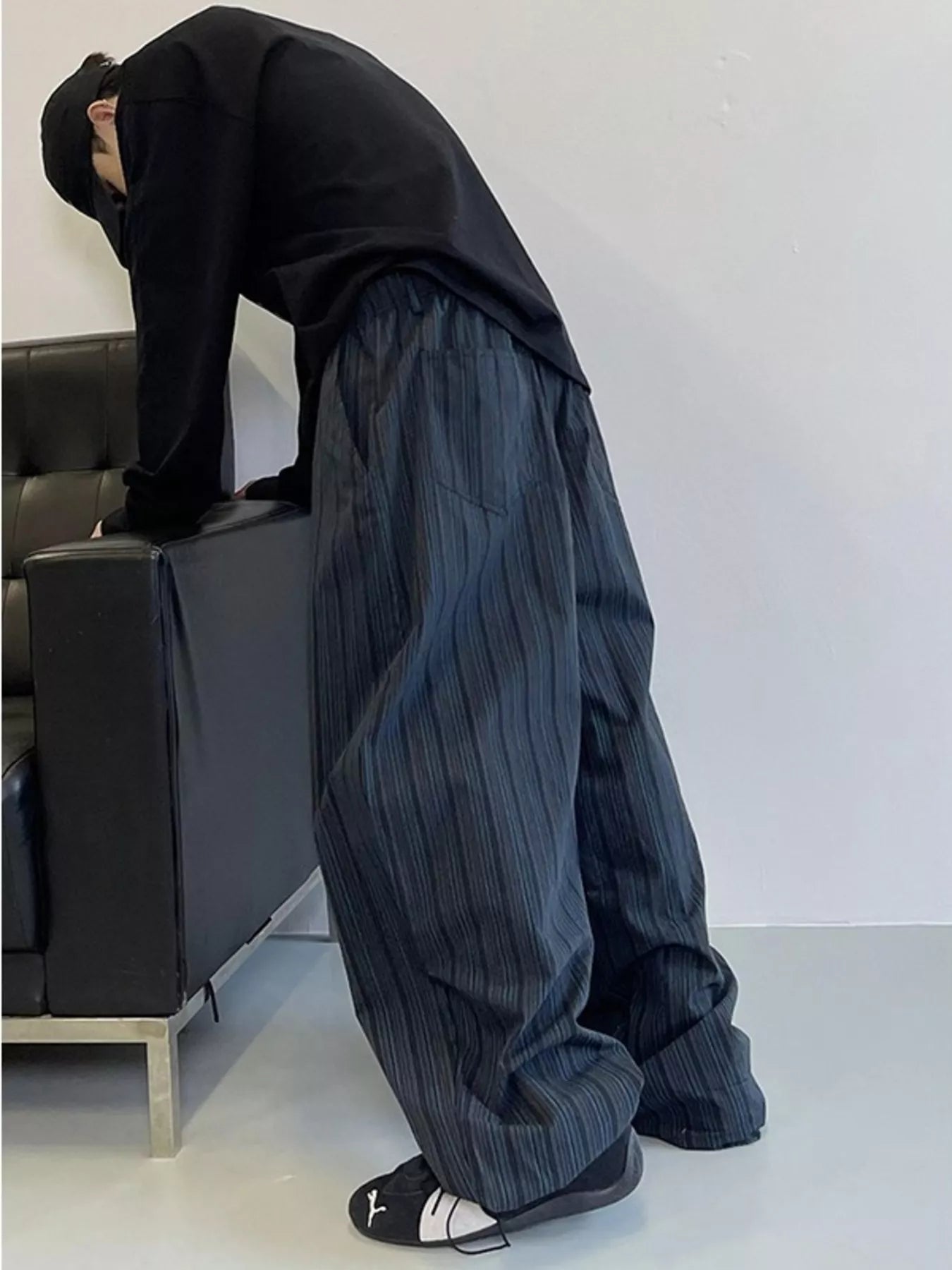 Men's Plus Size Wide Leg Pants