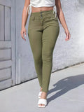 High-Waisted Skinny Jeans