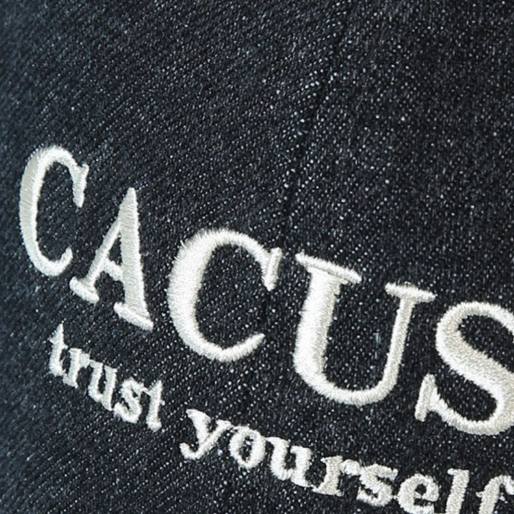 Embroidered Denim Baseball Cap