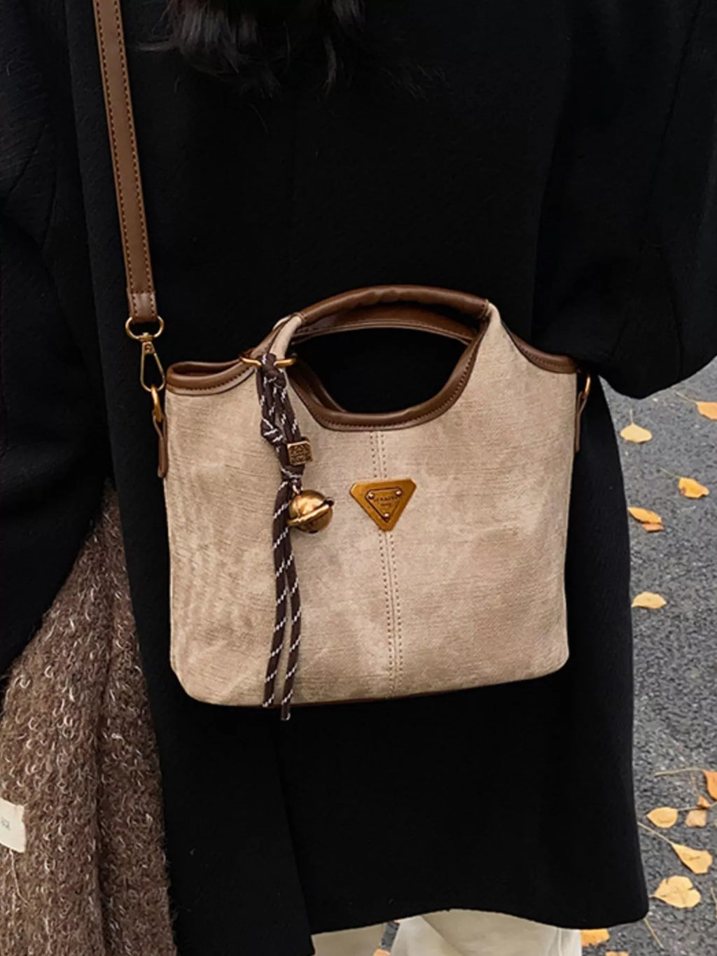 Vintage Leather Crossbody Bag