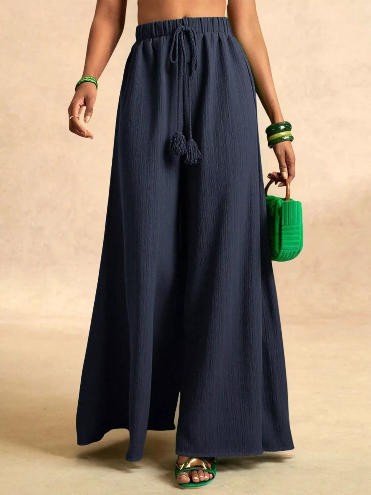 High-Waisted Wide-Leg Pants
