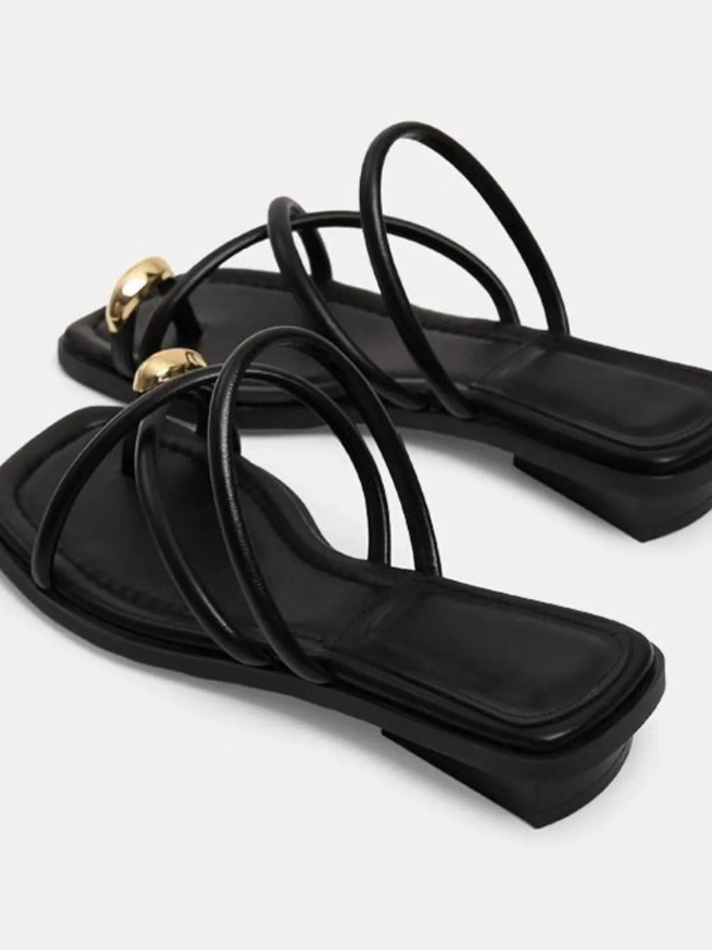 Crisscross Strap Flat Sandals